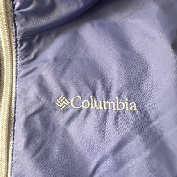 Columbia Kid's Girl's Purple windbreaker Rain Jacket Size M (10/12) - Picture 5 of 9